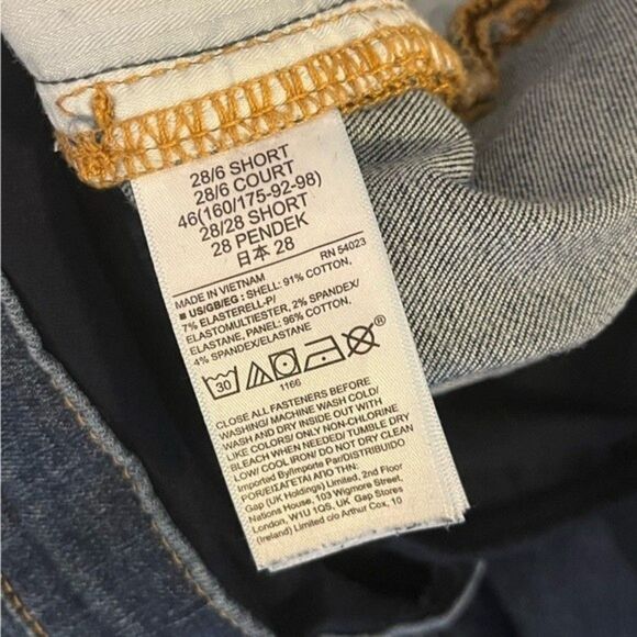 GAP Maternity Dark Wash Favorite Jegging Size 28/6 Short - Picture 4 of 6